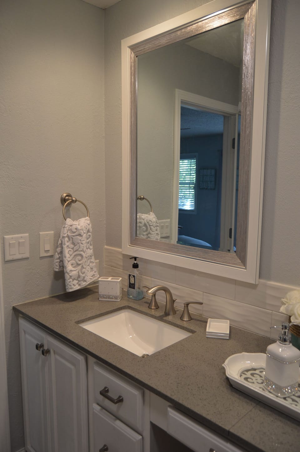 Master bath with double sinks