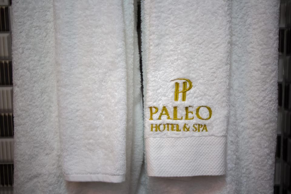 Bathrobes, slippers, towels