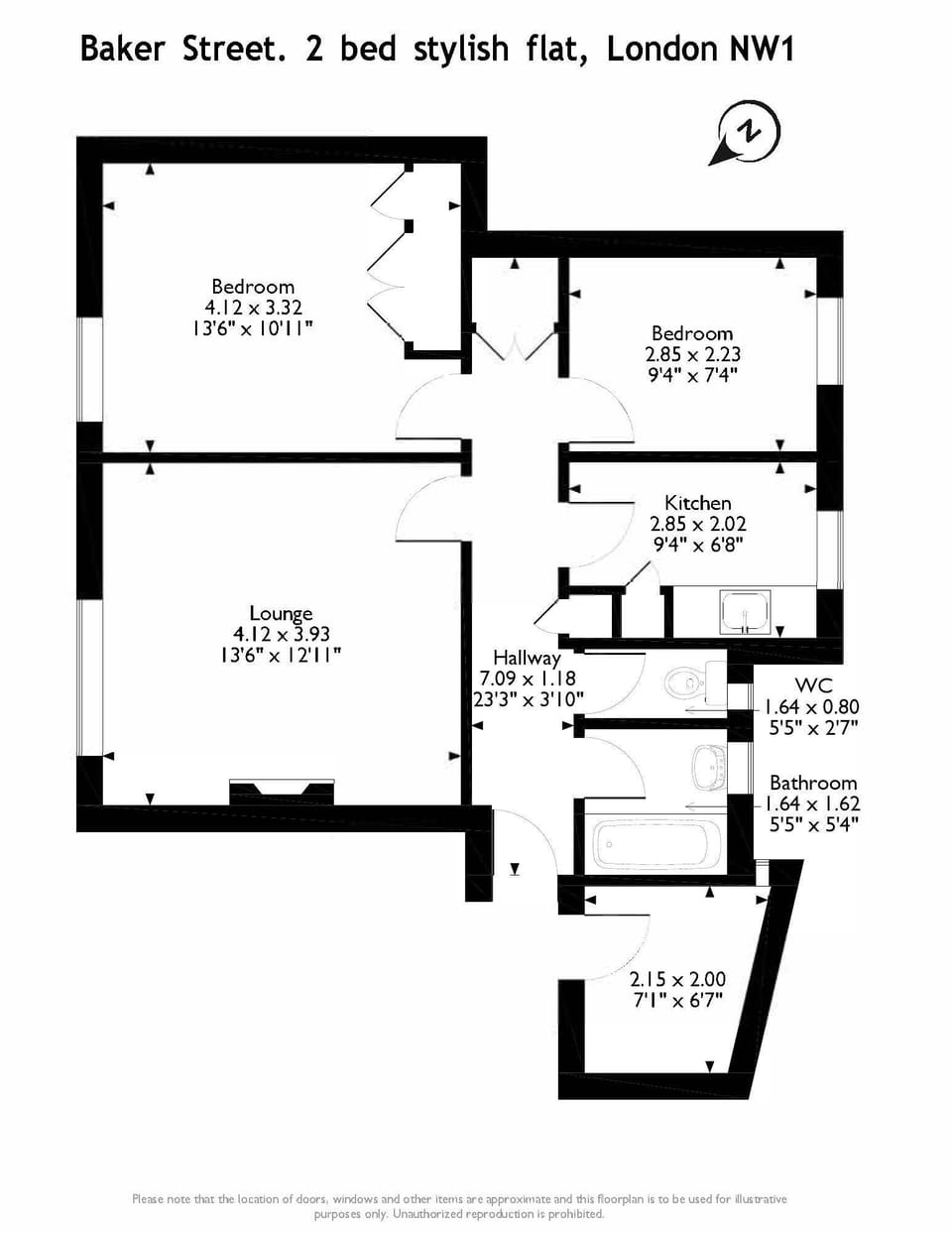 Floor plan of apartment