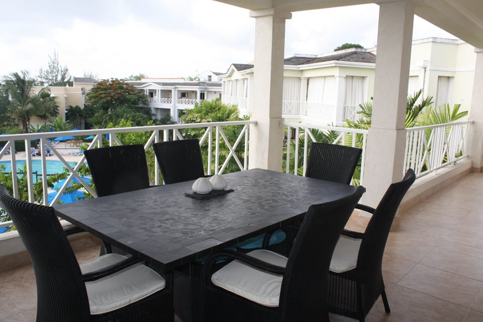 Another angle from the balcony, you can see the adult and childrens pool too
