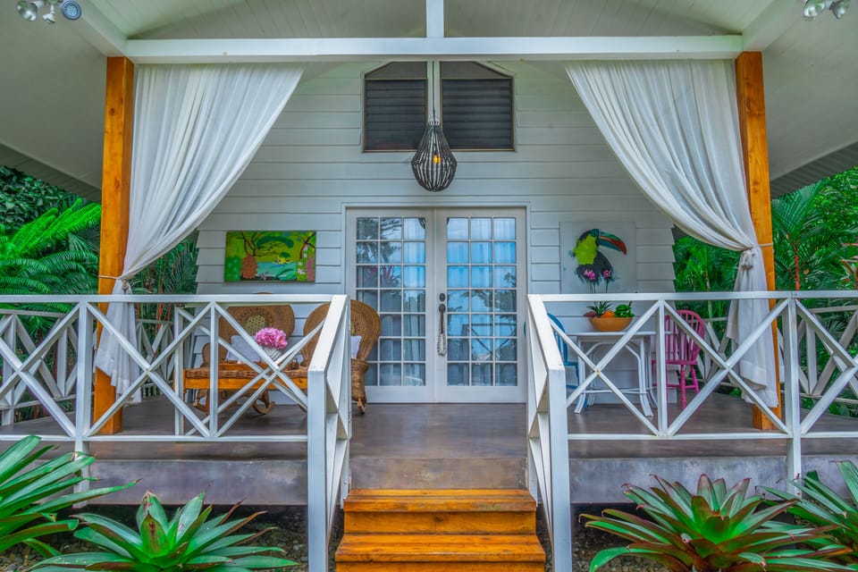 The verandas.