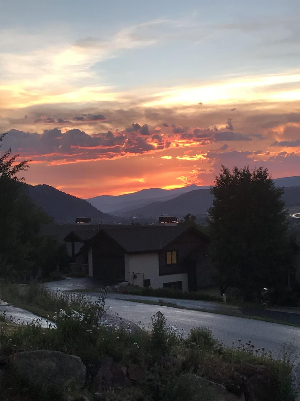 Amazing sunsets on the front porch