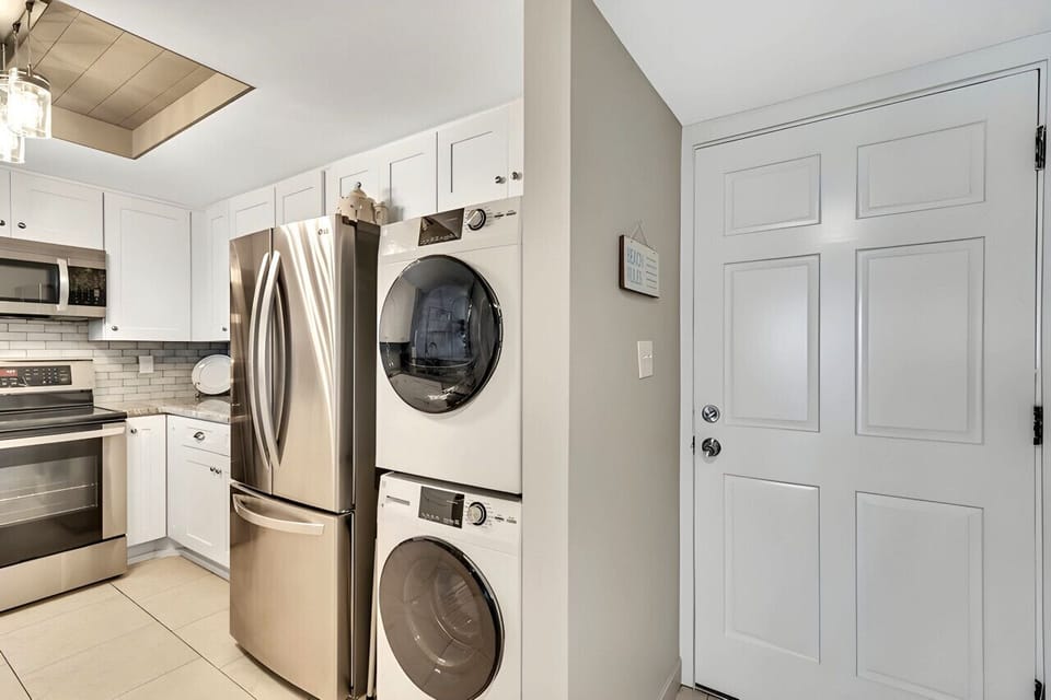 Washer and dryer in unit