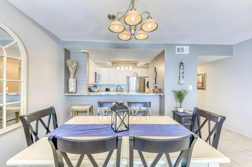 View of dining area looking into the kitchen