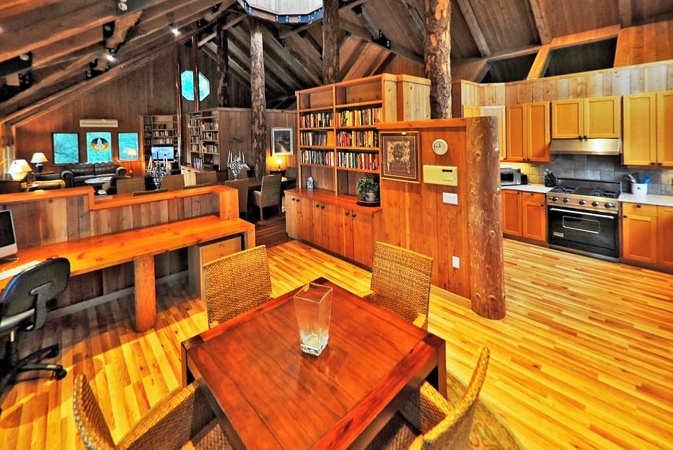 View from breakfast area toward Kitchen and Living Room 