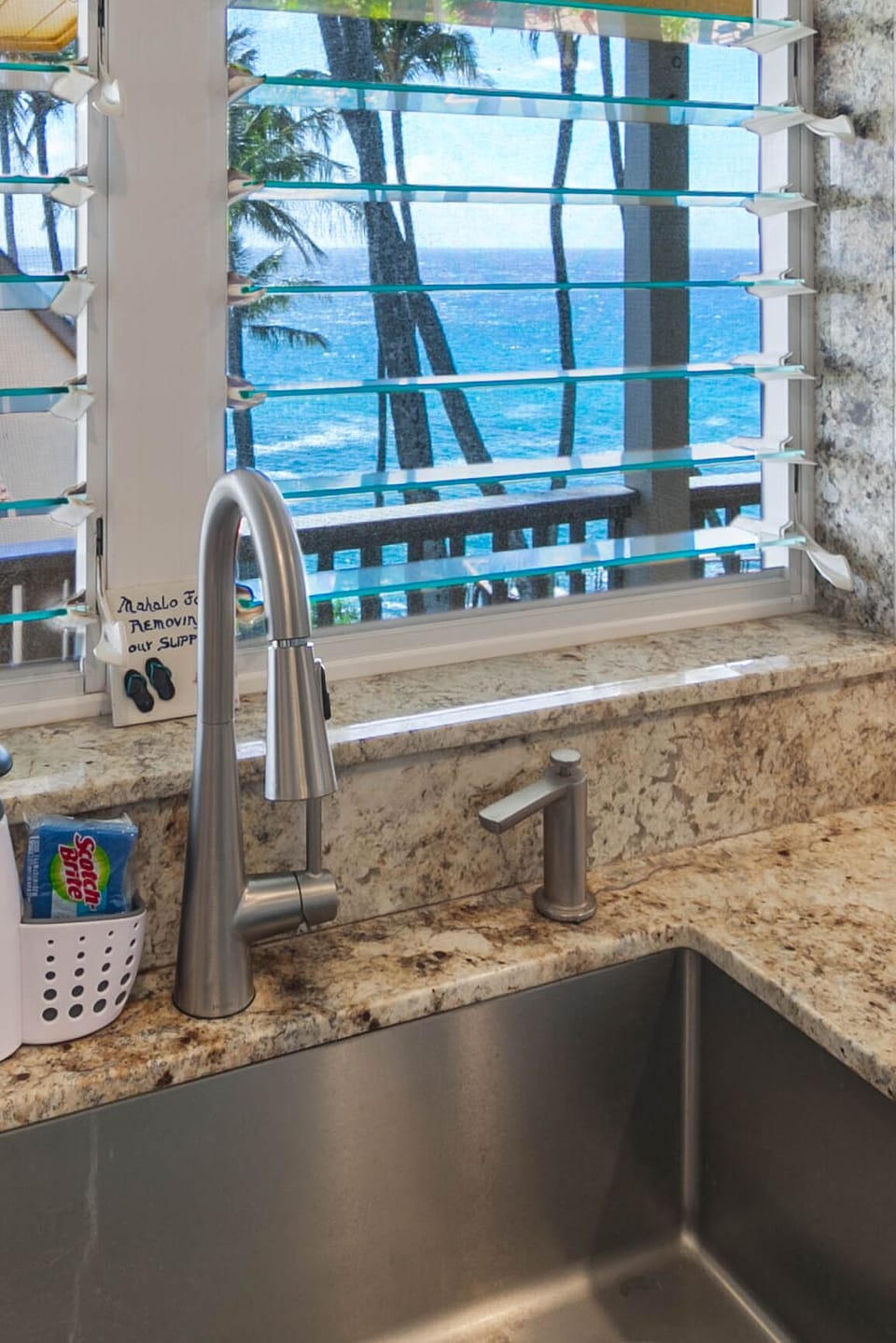 Enjoy the view even while rinsing the dishes