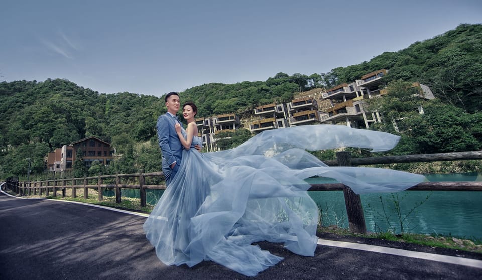 Outdoor wedding area