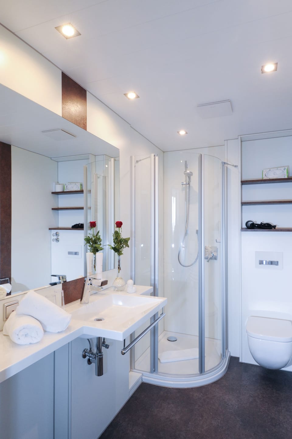 Junior Studio Suite | Bathroom | Shower, hair dryer, towels