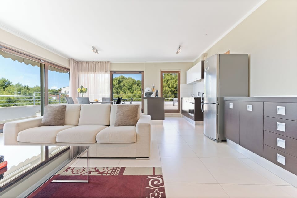 Deluxe Apartment, 2 Bedrooms, Balcony | Living area | LCD TV