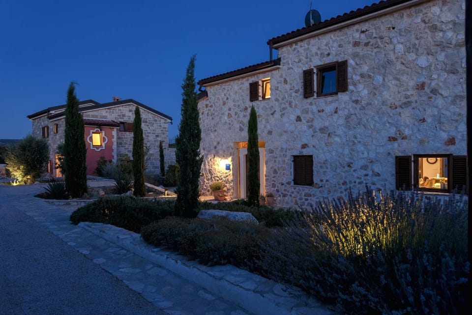 Front of property - evening/night