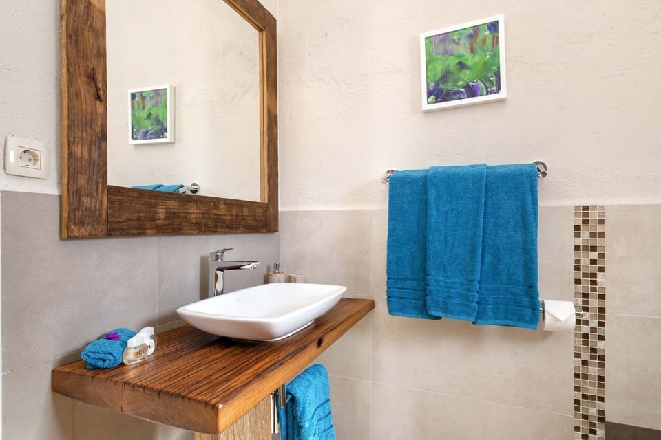 Luxury Villa | Bathroom | Shower, free toiletries, hair dryer, towels