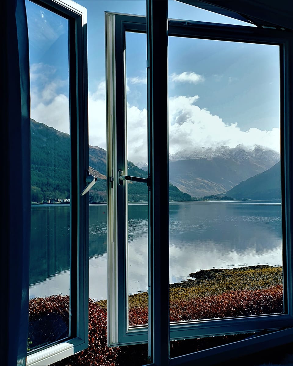 View from the top king size bedroom.