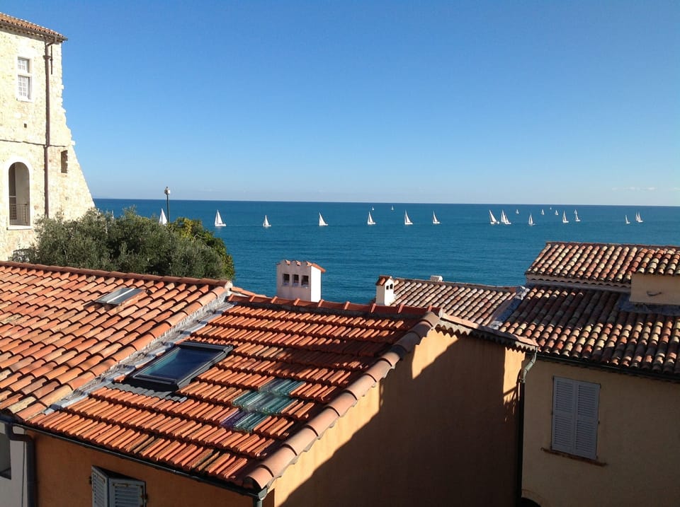 The view from the roof terrace
