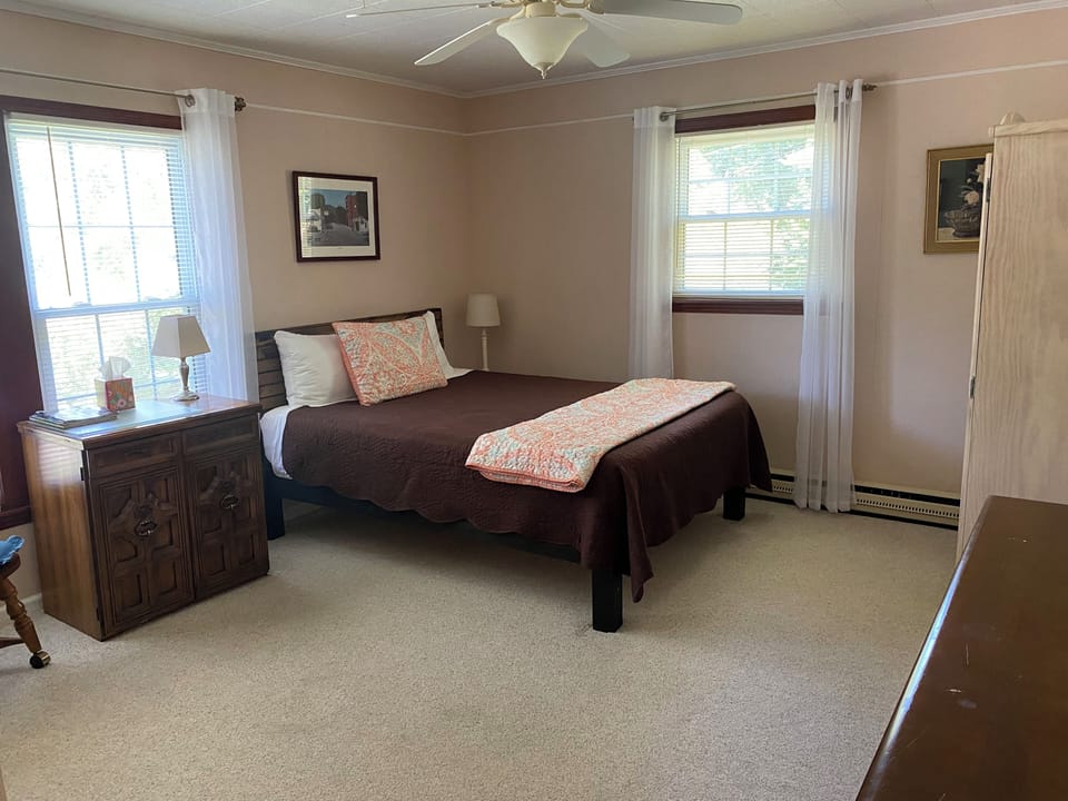 Back bedroom-Queen.  This bedroom is accessed through the middle bedroom.
