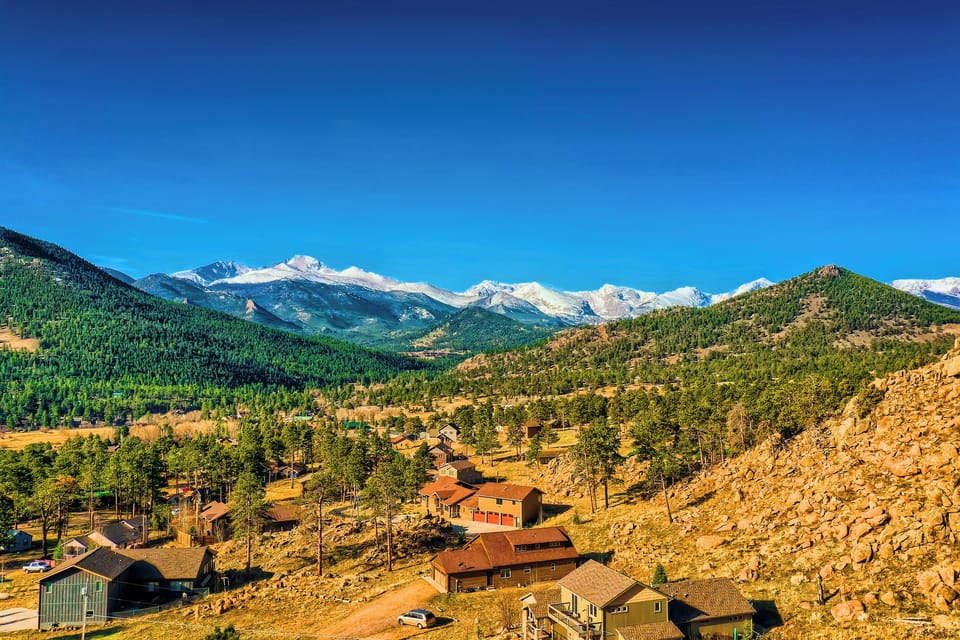 Views of Rocky Mountain National Park from Rear of Home