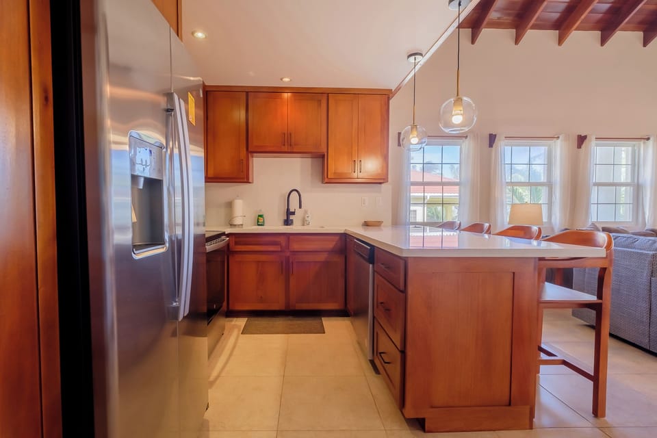 New cabinets with plenty of storage