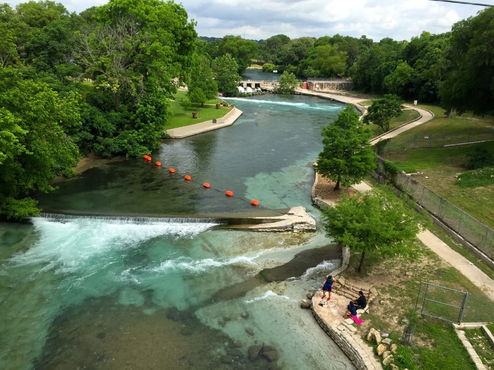 Tube Chute on the Comal River at Prince Solms Park