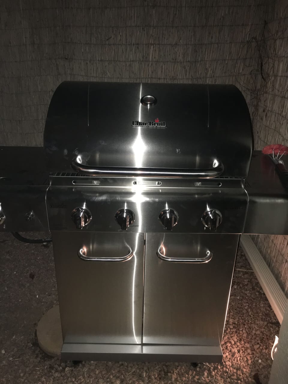 Propane stainless BBQ with two tanks