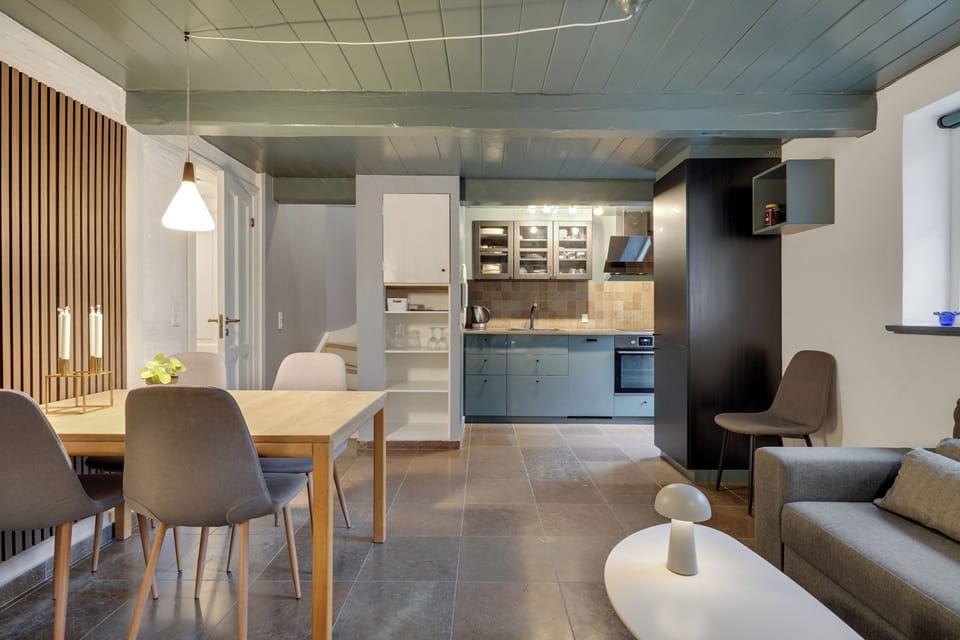 Family Apartment, Multiple Beds (25D) | Private kitchen | Oven, stovetop, dishwasher, cookware/dishes/utensils