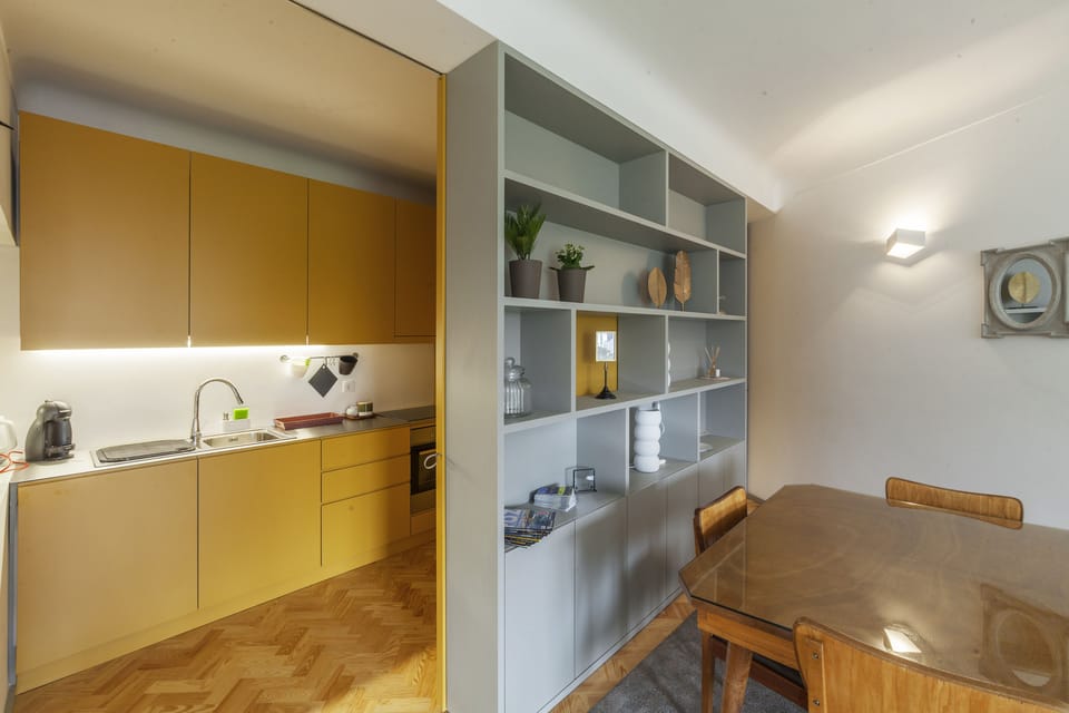Superior Apartment, 2 Bedrooms (2) | Private kitchen | Full-size fridge, microwave, oven, stovetop