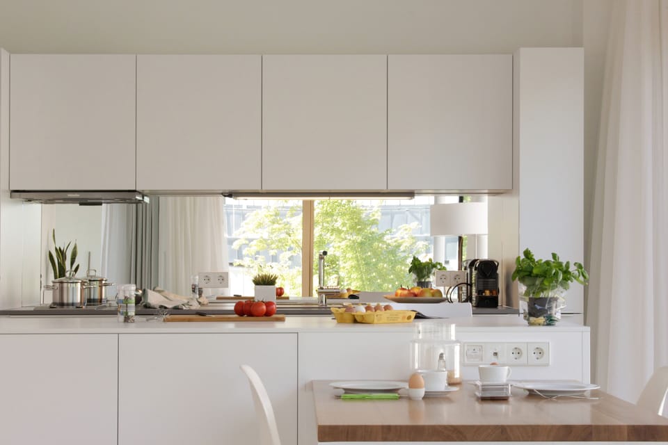 Apartment, Balcony | Private kitchen | Full-size fridge, microwave, oven, stovetop