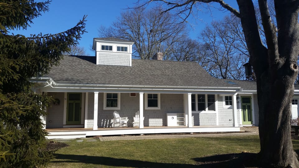 Midsection of the house from street (taken in winter)