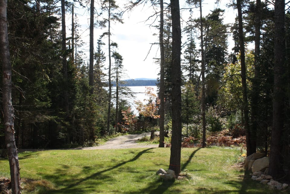 Isle au Haut Mountain in the distance