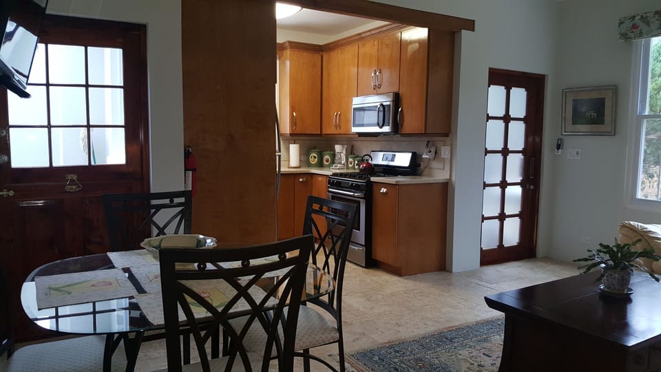 DINING AREA IN THE LIVING ROOM