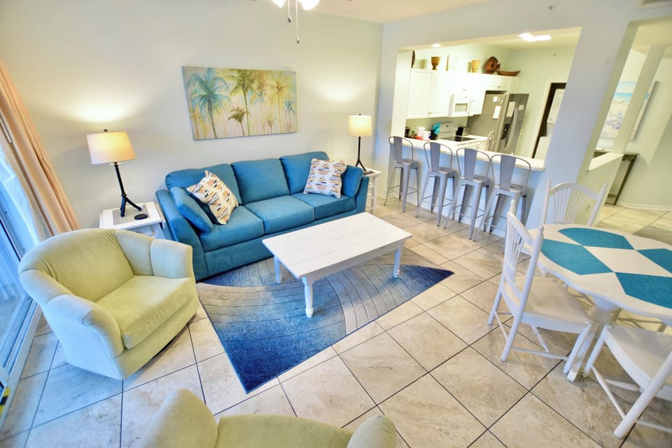 Destin West Gulfside #214: Living Room