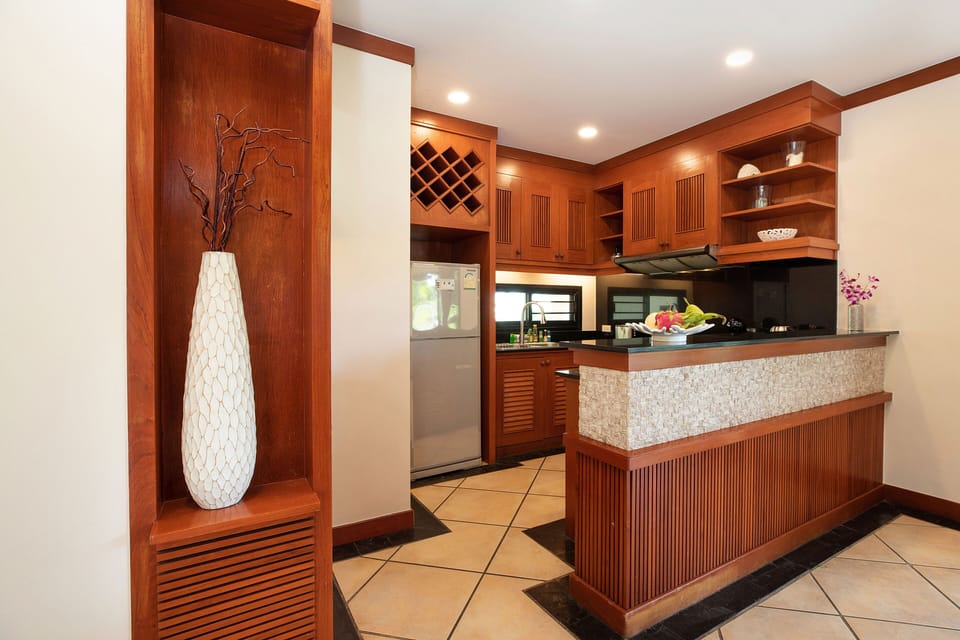 3-Bedroom Villa with Private Pool | Private kitchen | Full-size fridge, microwave, stovetop, coffee/tea maker
