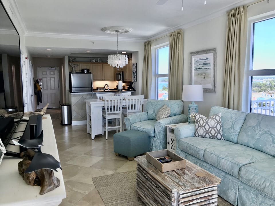 Living Area and Kitchen