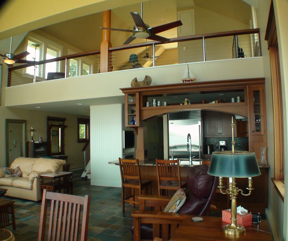 View towards the master loft