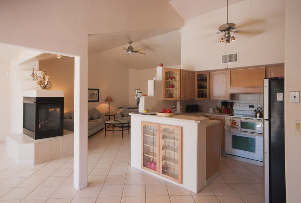 Compact Kitchen area.  Fully appointed.