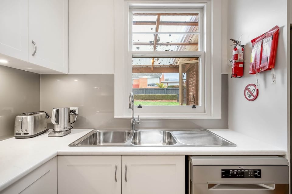 Kitchen - sink and window