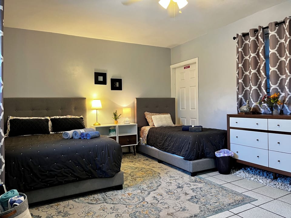 Third bedroom. One Twin bed and one full bed. Attached there is a full bathroom