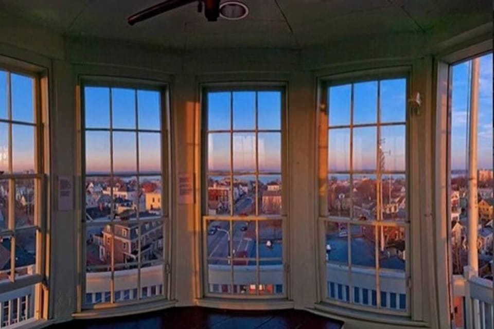 View from the top of the Portland Observatory.