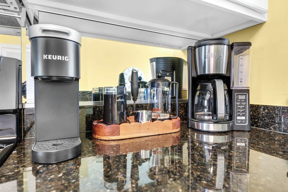 Grab a cup of coffee and spend some time on the balcony overlooking the Gulf!