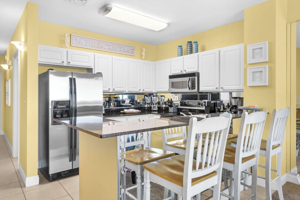 Bar stools for a quick meal in or chatting while in the kitchen