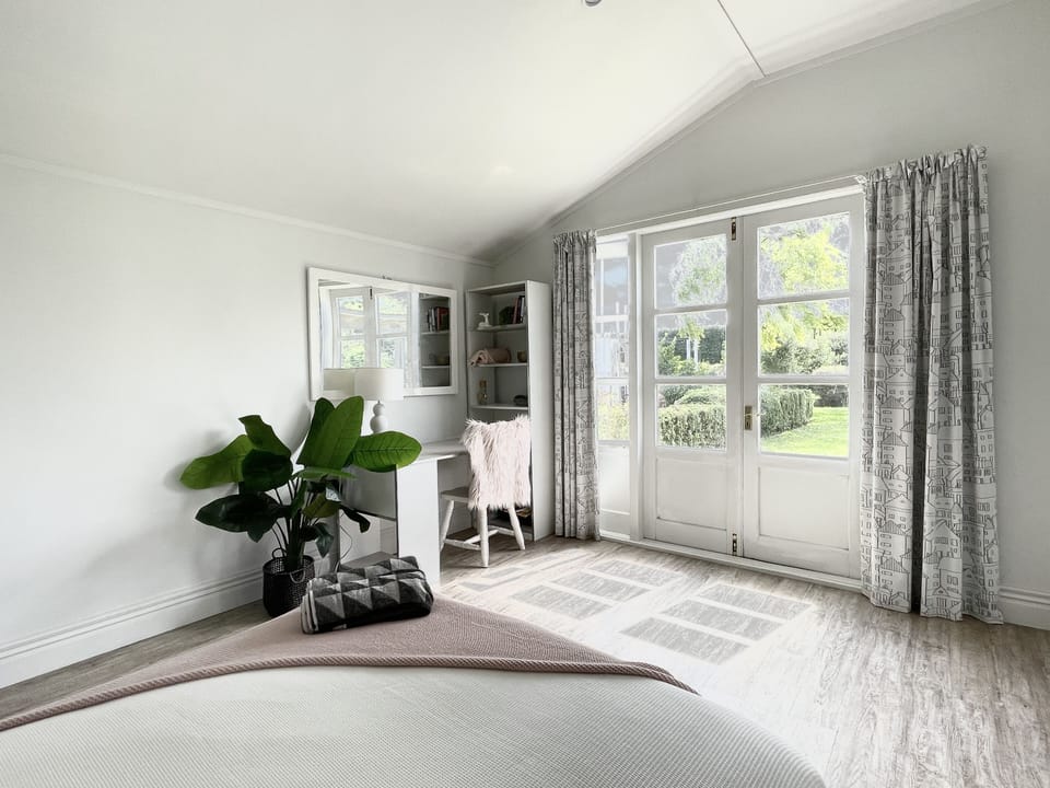 Double bed with views