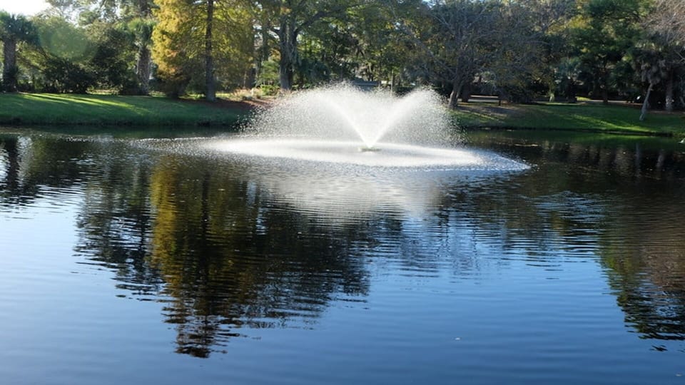Our Lake that the bike path hugs around Inverness Village.