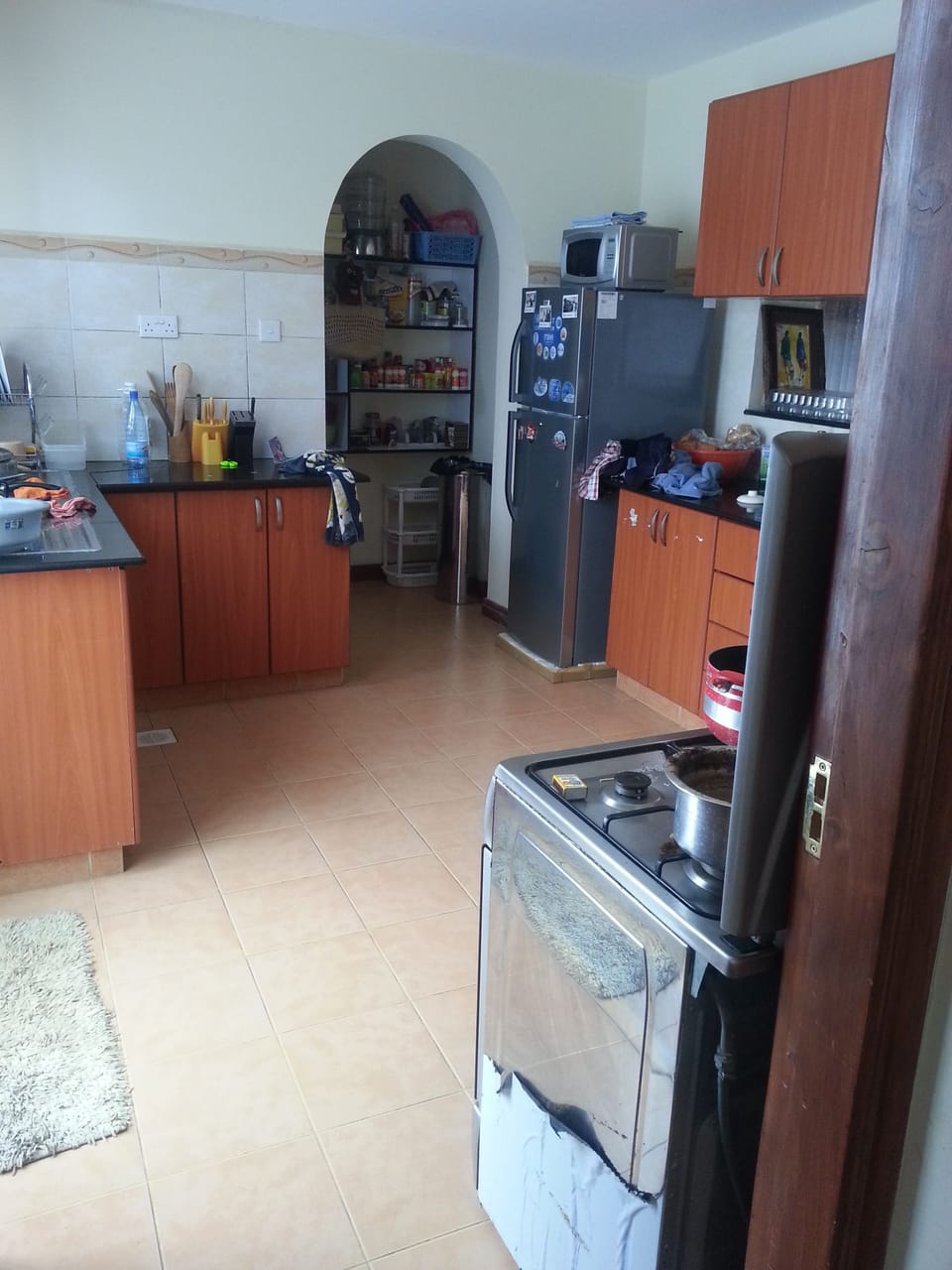 Family House, 3 Bedrooms | Private kitchen | Full-size fridge, microwave, oven, stovetop