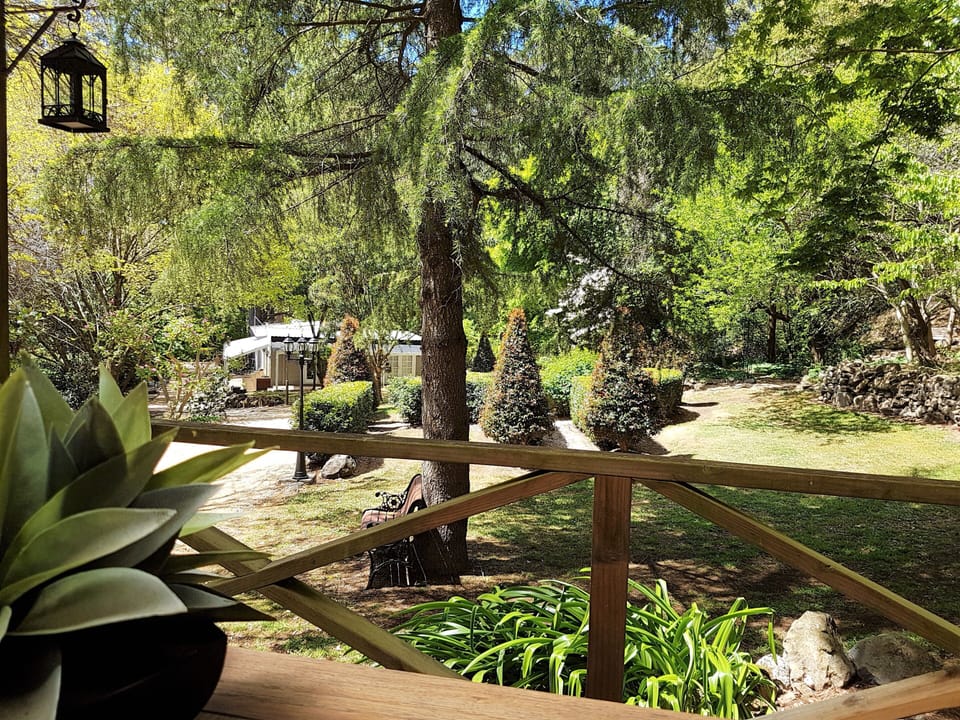 View of the Lodge from Huntington Cottage verandah