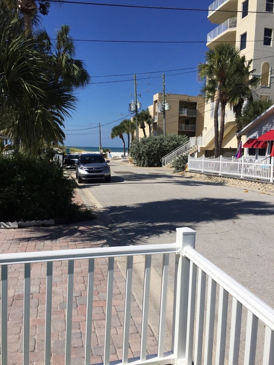 View from front terrace. 44 paces to beach on gulf of mexico