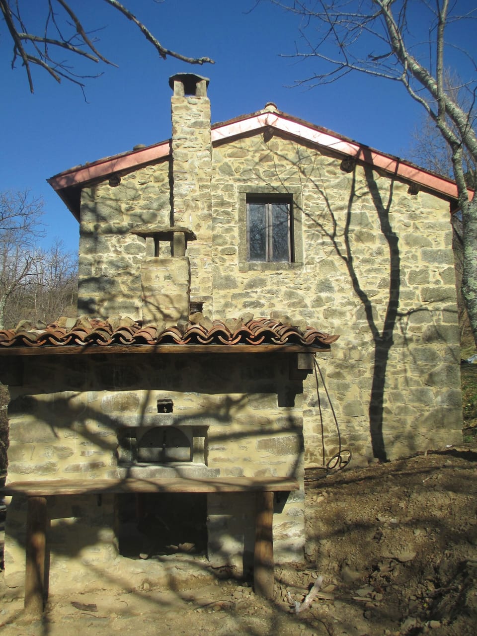 Pizza oven wintertime