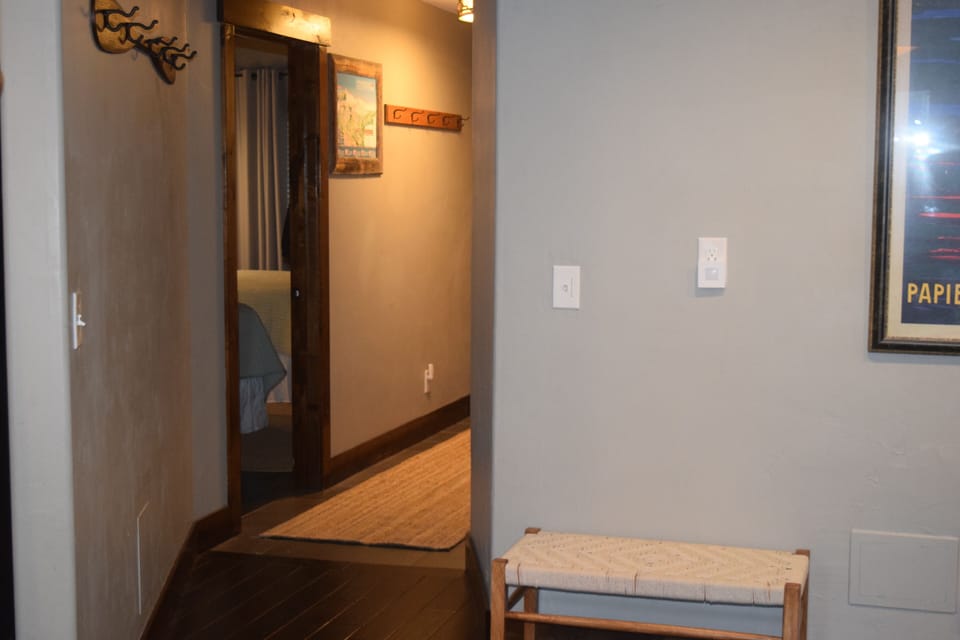 Plenty of hooks in entry hallway for hanging anything you need 