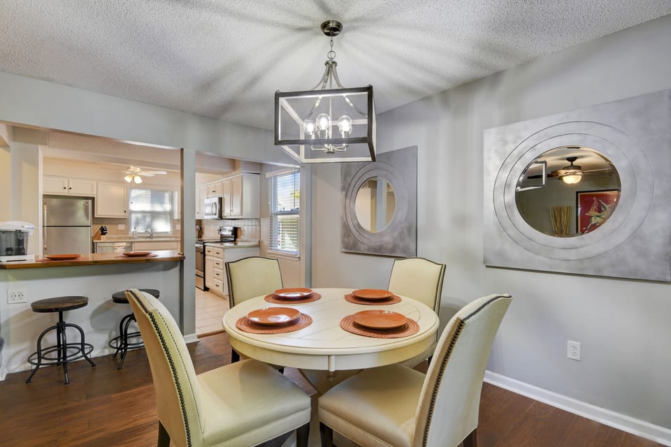 6 dining chairs available (only 4 pictured)