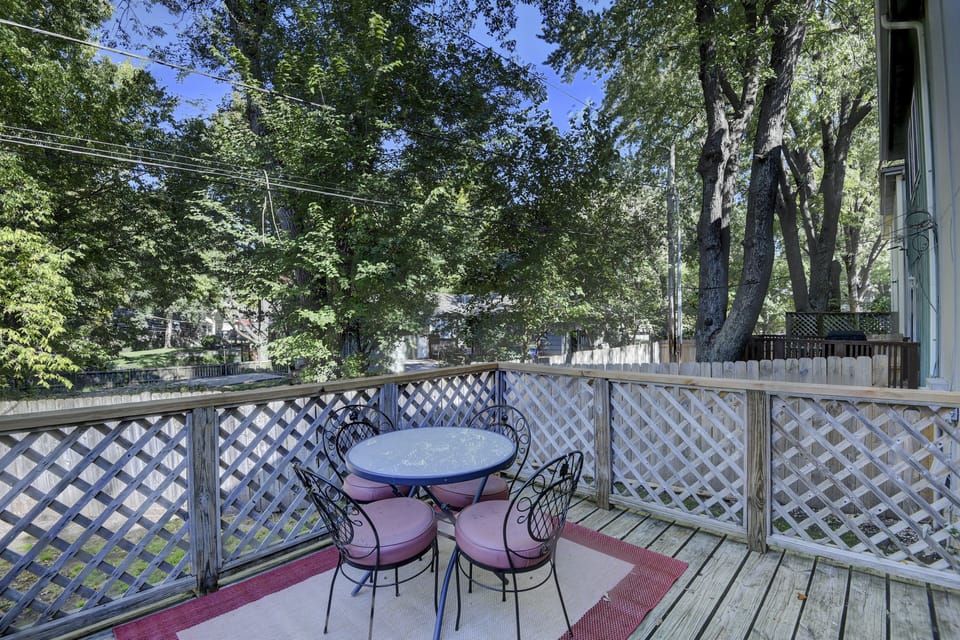 Deck Entertaining Space. Gas Grill not pictured.