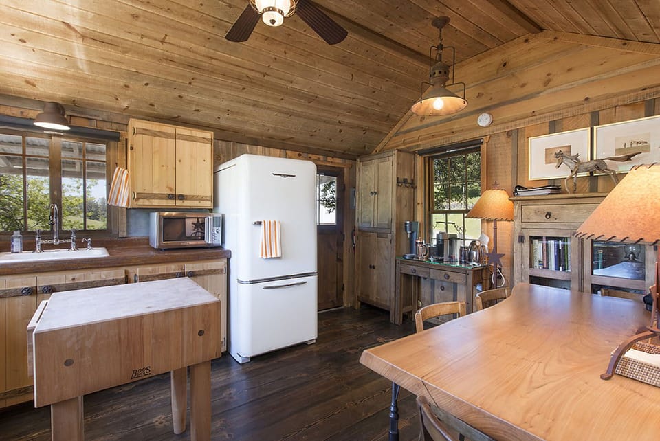 New vintage-looking fridge.