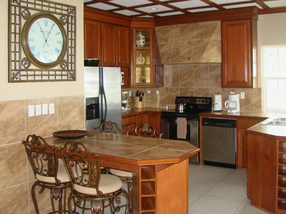 Extra seating at the breakfast bar