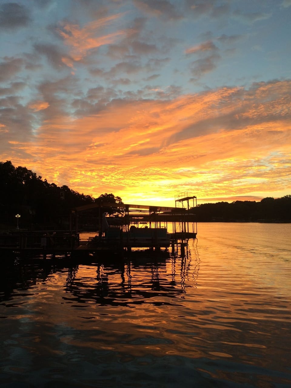 Sunset from the deck 